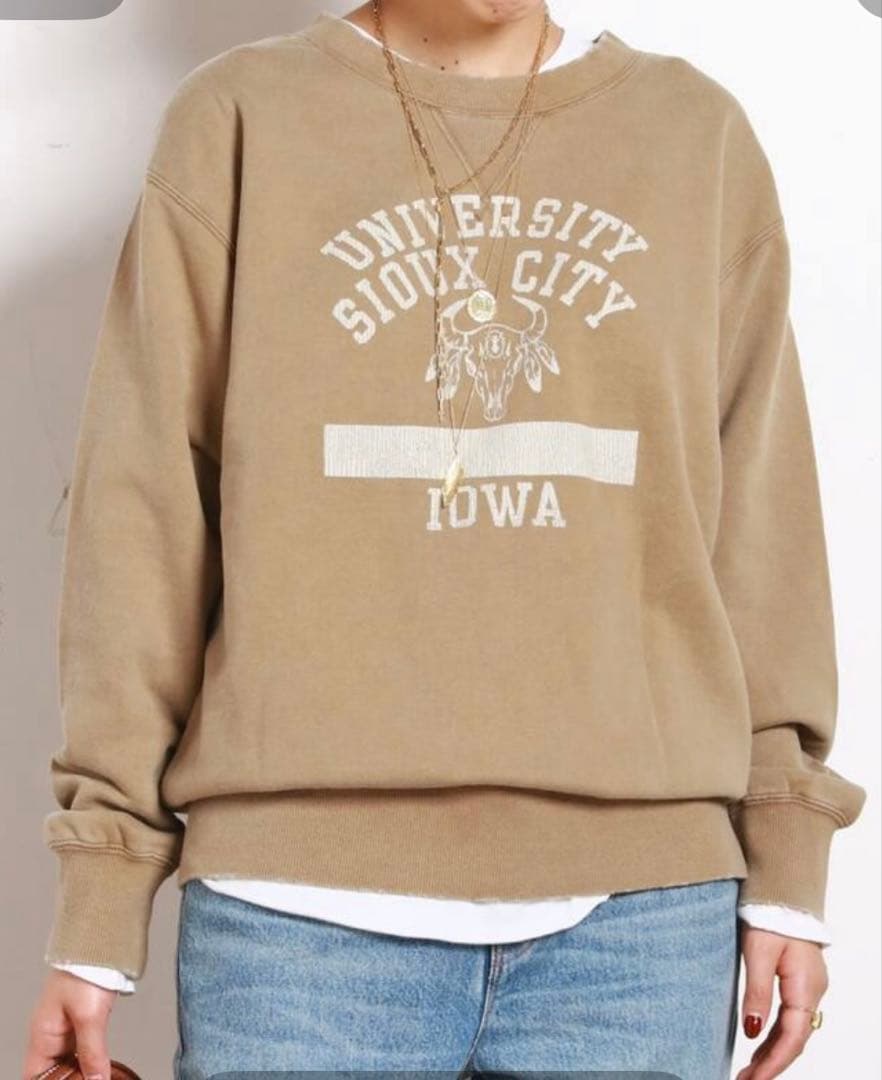 【athletic wear MASON】別注カレッジスウェット