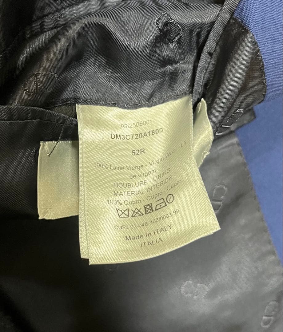 Dior ブレザー ジャケット　スーツ　シングルボタン