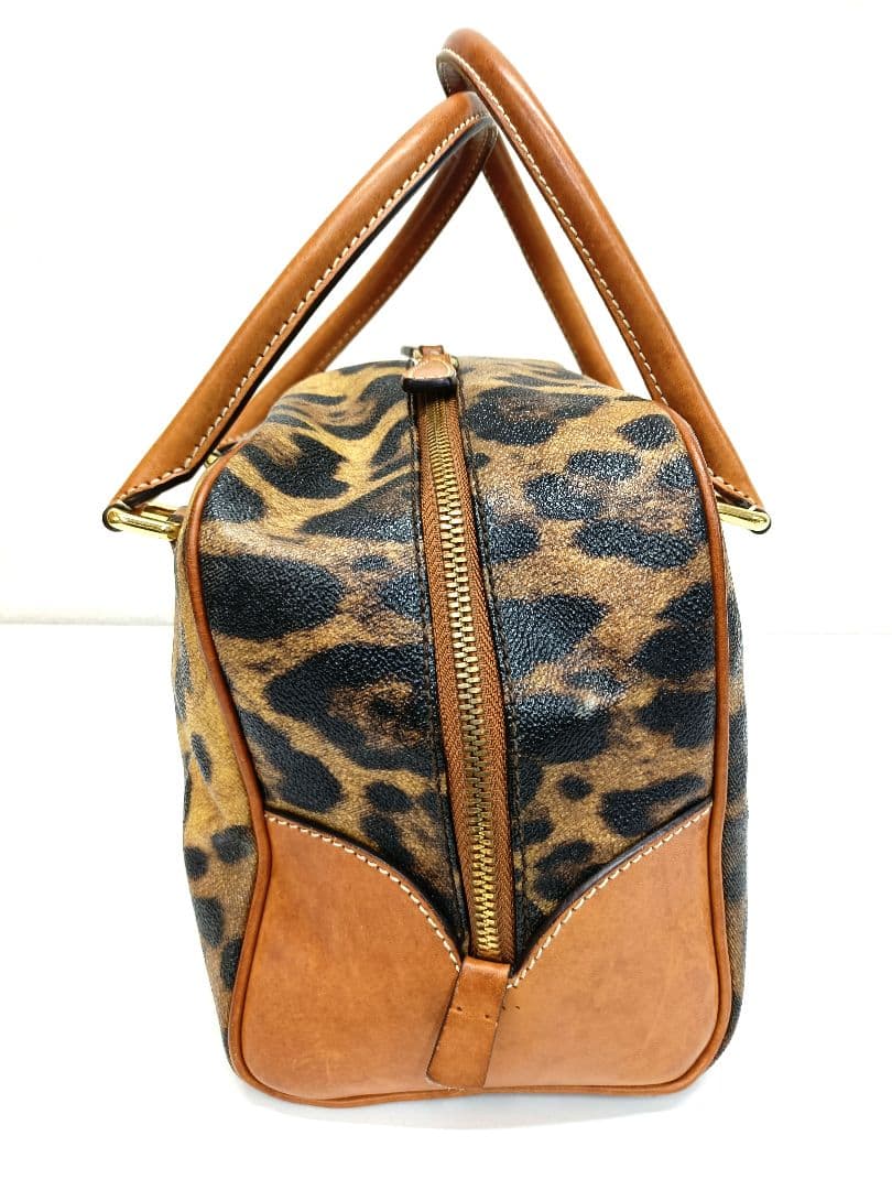 ドルチェ&ガッバーナ ヒョウ柄 ハンドバッグ ミニボストン オールレザー