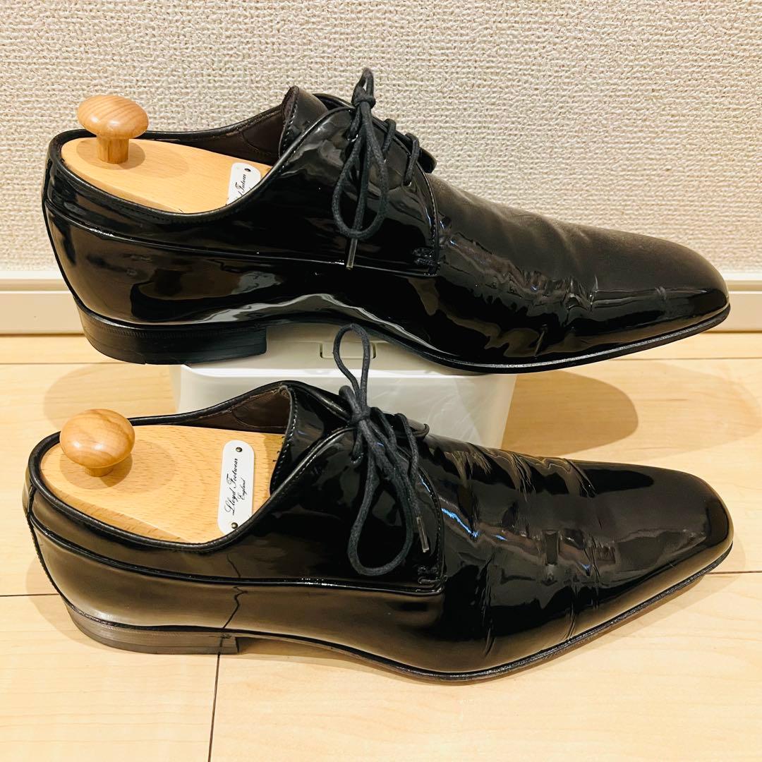 【使用回数少】GUCCI グッチ ドレスシューズ エナメル ブラック 結婚式