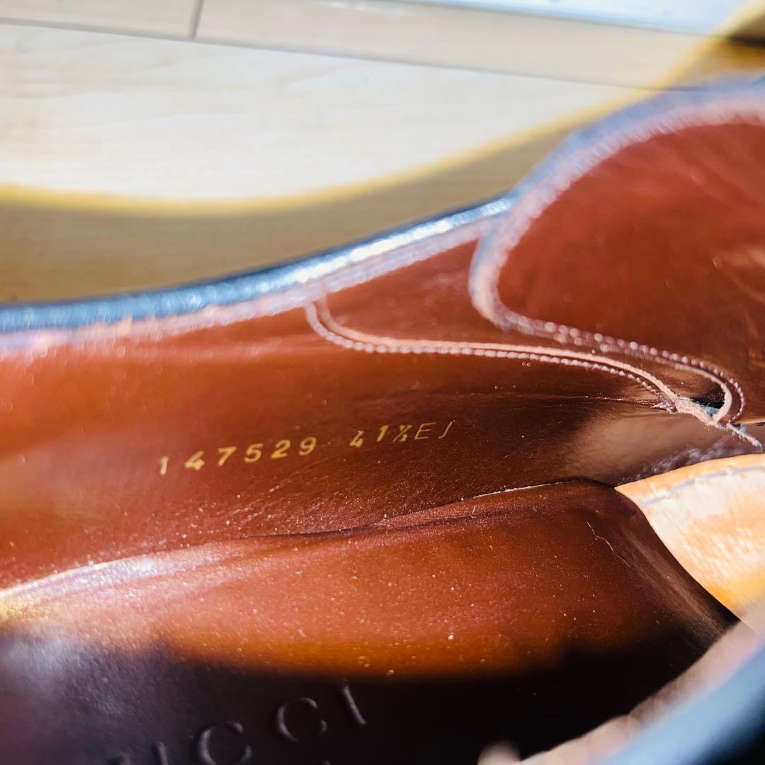 【使用回数少】GUCCI グッチ ドレスシューズ エナメル ブラック 結婚式