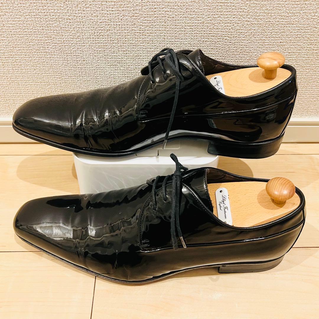 【使用回数少】GUCCI グッチ ドレスシューズ エナメル ブラック 結婚式