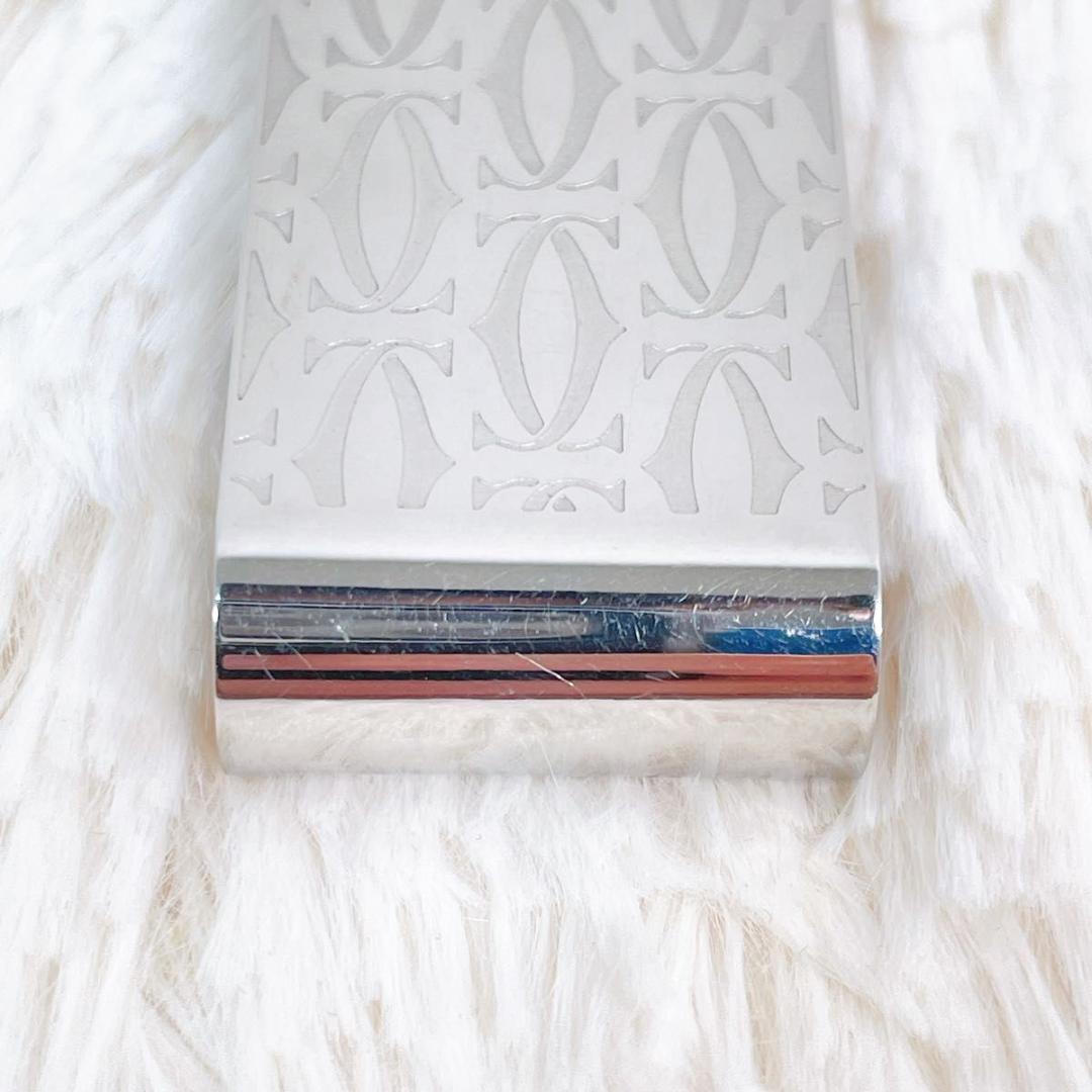 カルティエ Ｃ ドゥ カルティエ デコール マネークリップ ２Ｃロゴ シルバー