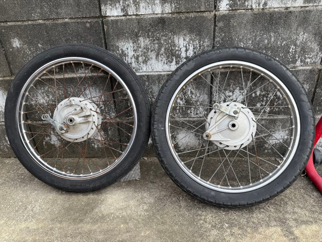 こ*☻様 純正 スーパーカブ 50cc 17インチ スポークホイール セット