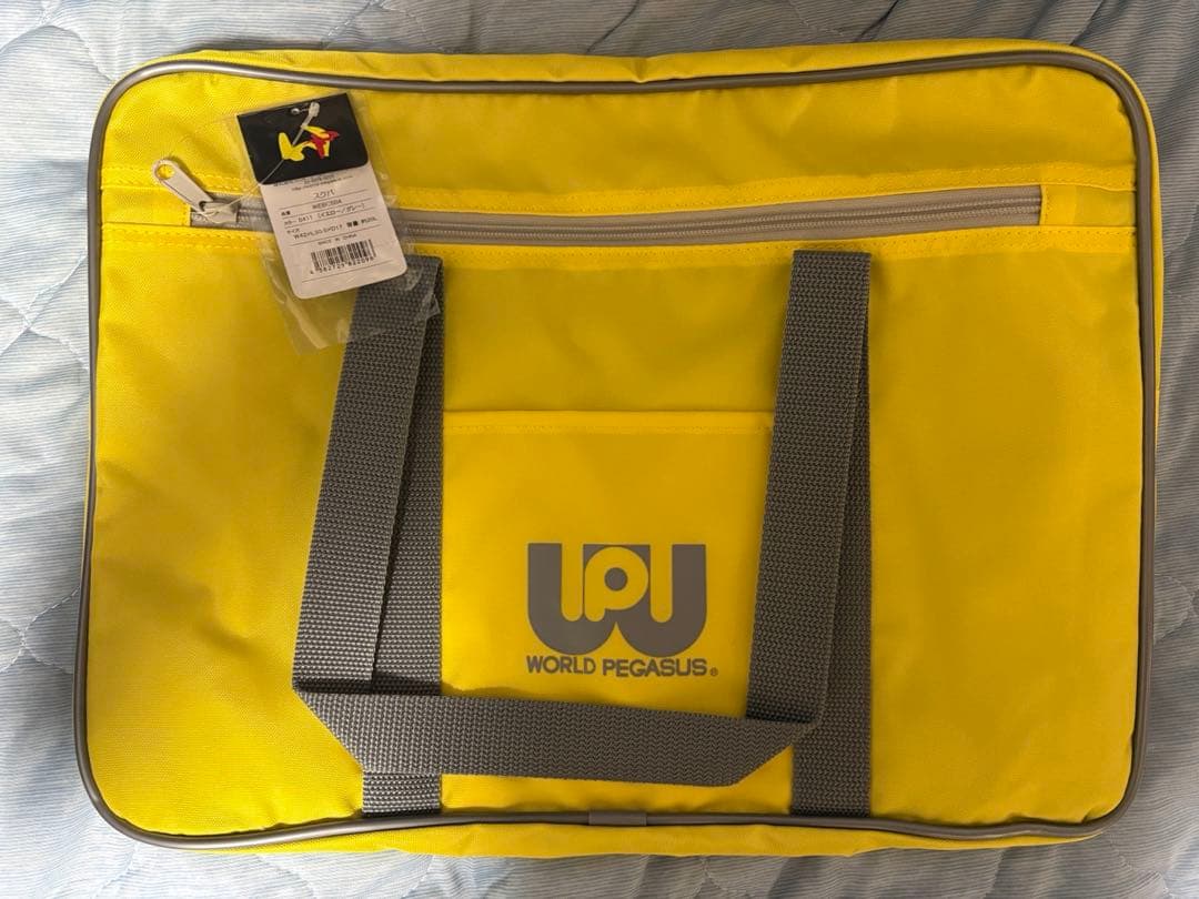 ③新品未使用　旧型　ワッペ　黄色　ワールドペガサス　スクバ　マルミ運動具店