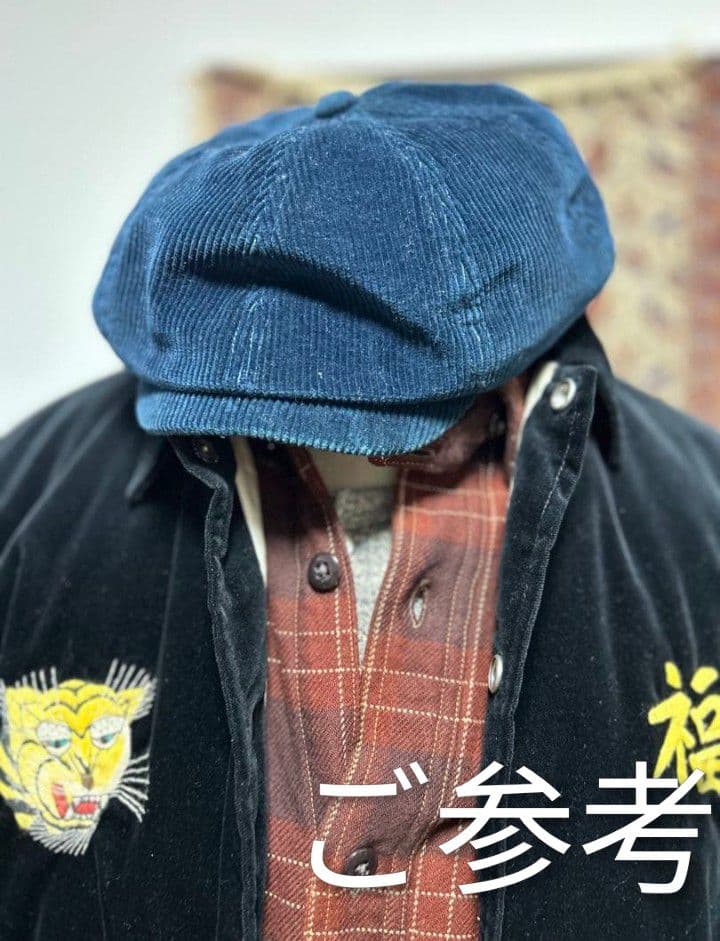 RRL ダブルアールエル コーデュロイ キャスケット ネイビー 希少Mサイズ