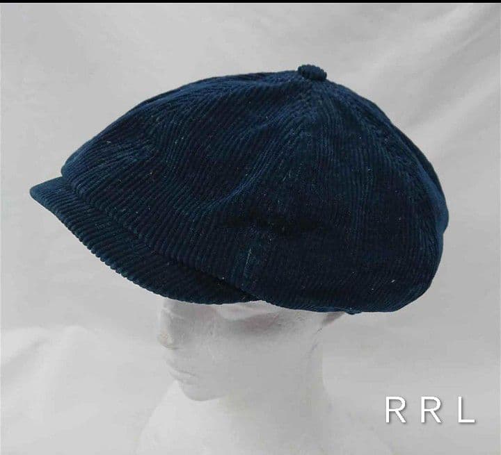 RRL ダブルアールエル コーデュロイ キャスケット ネイビー 希少Mサイズ