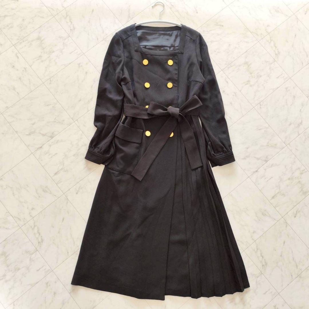 グレースコンチネンタル ウールタッチダブルワンピース