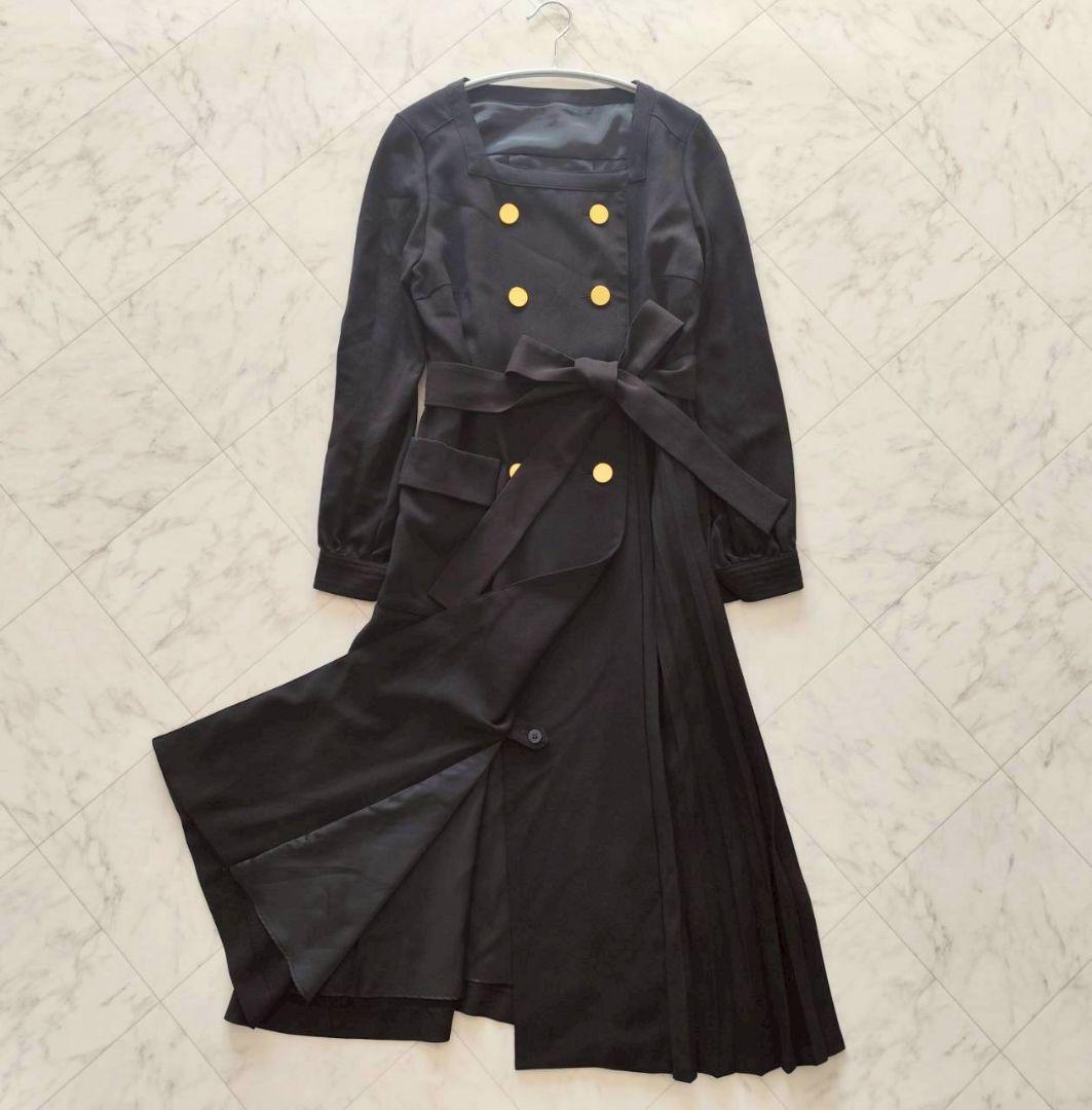 グレースコンチネンタル ウールタッチダブルワンピース