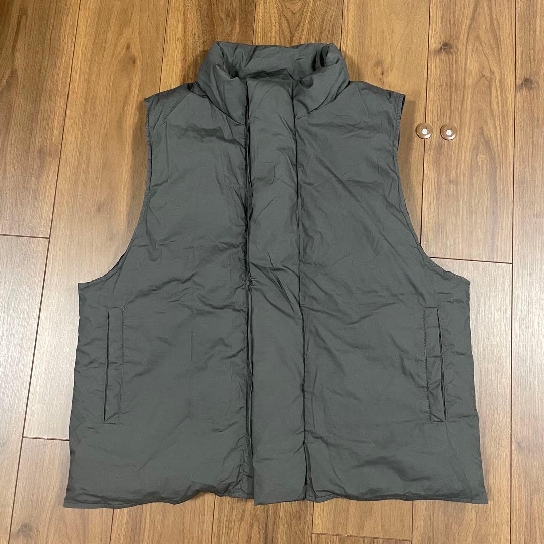 MUJI Labo 高密度織り撥水ダウンベスト S~M グレー