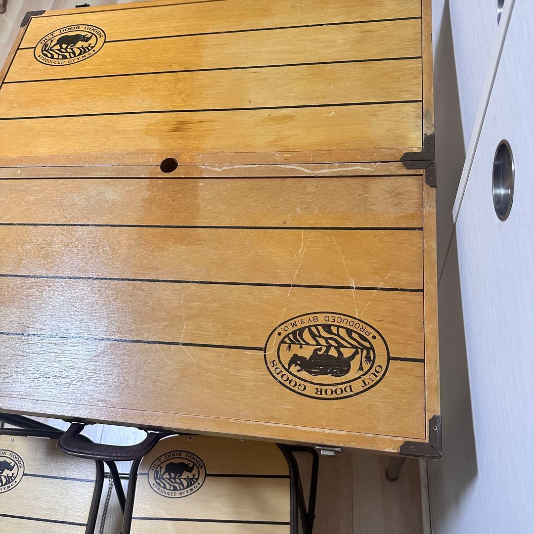 ウッドピクニックテーブル キャンプ キャンプテーブル ビンテージ テーブルセット