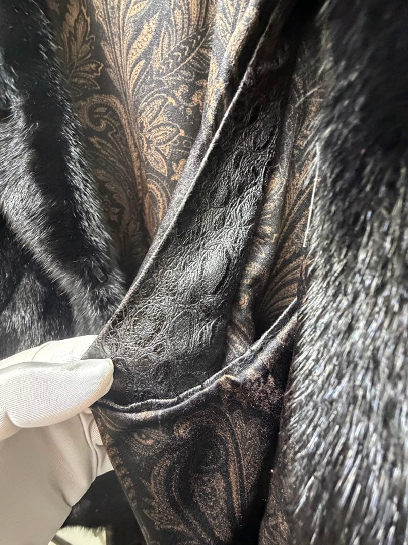 スギヤマユキヒロページSAGA MINKタグ付きのミンク毛皮ファーショール