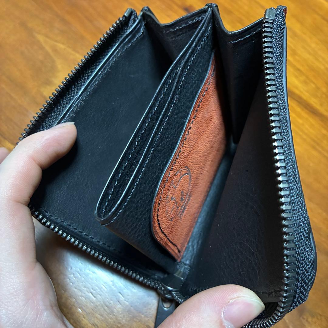 【新品未使用】馬車道今井ぞう革L字ファスナーコンパクト財布