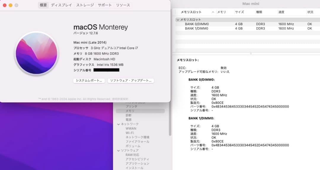 Mac mini i7 3.0Ghz 新品 2Tb SSD & 1Tb HDD