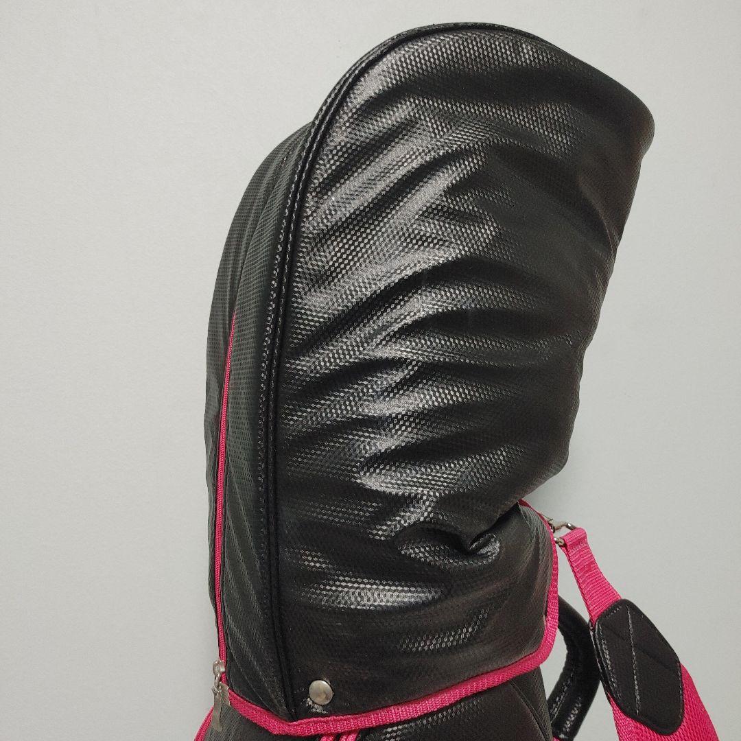 adidas キャディバッグ 黒/ピンク