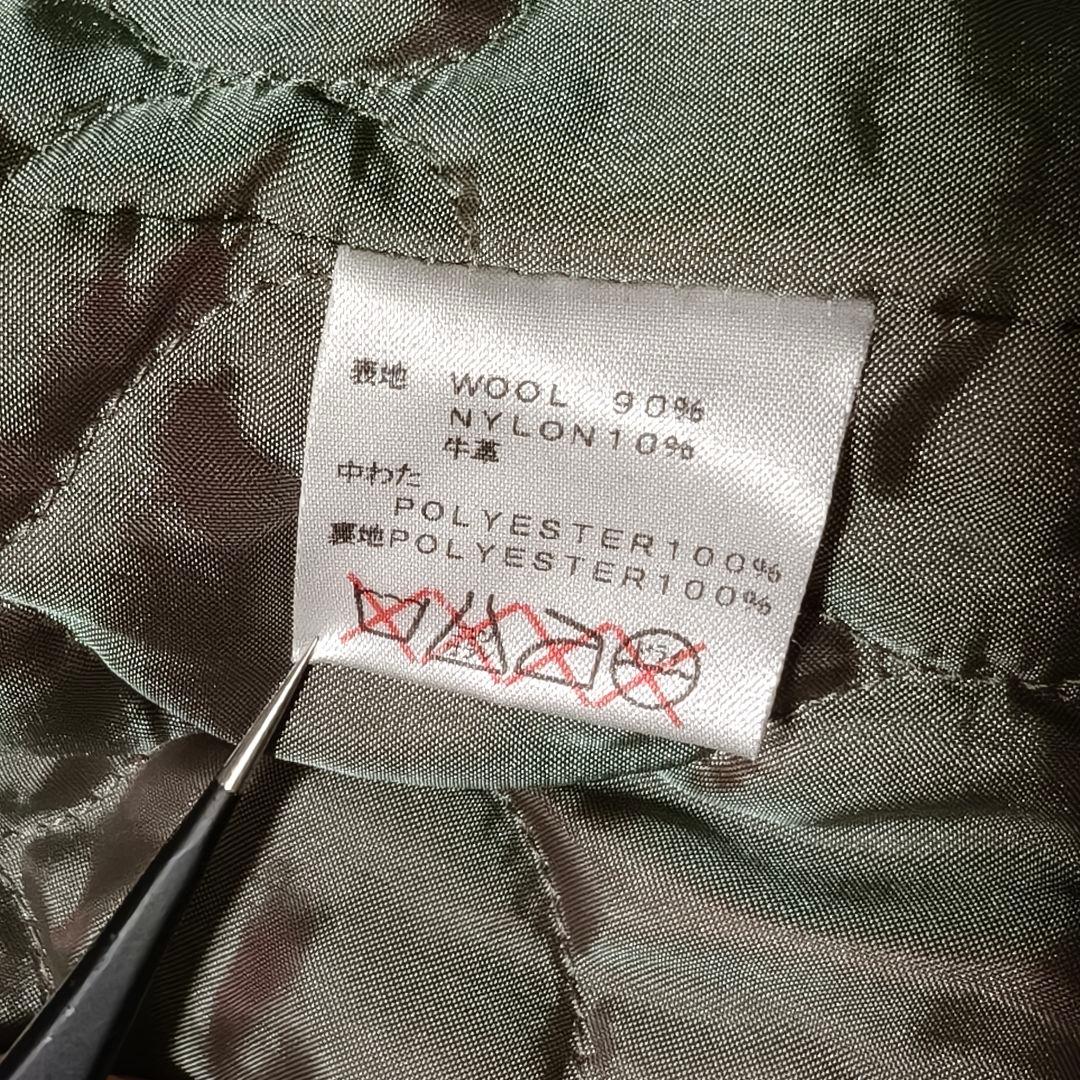 キャリー スタジャン レッド Mサイズ レザー 牛革 ウール 裏地キルティング