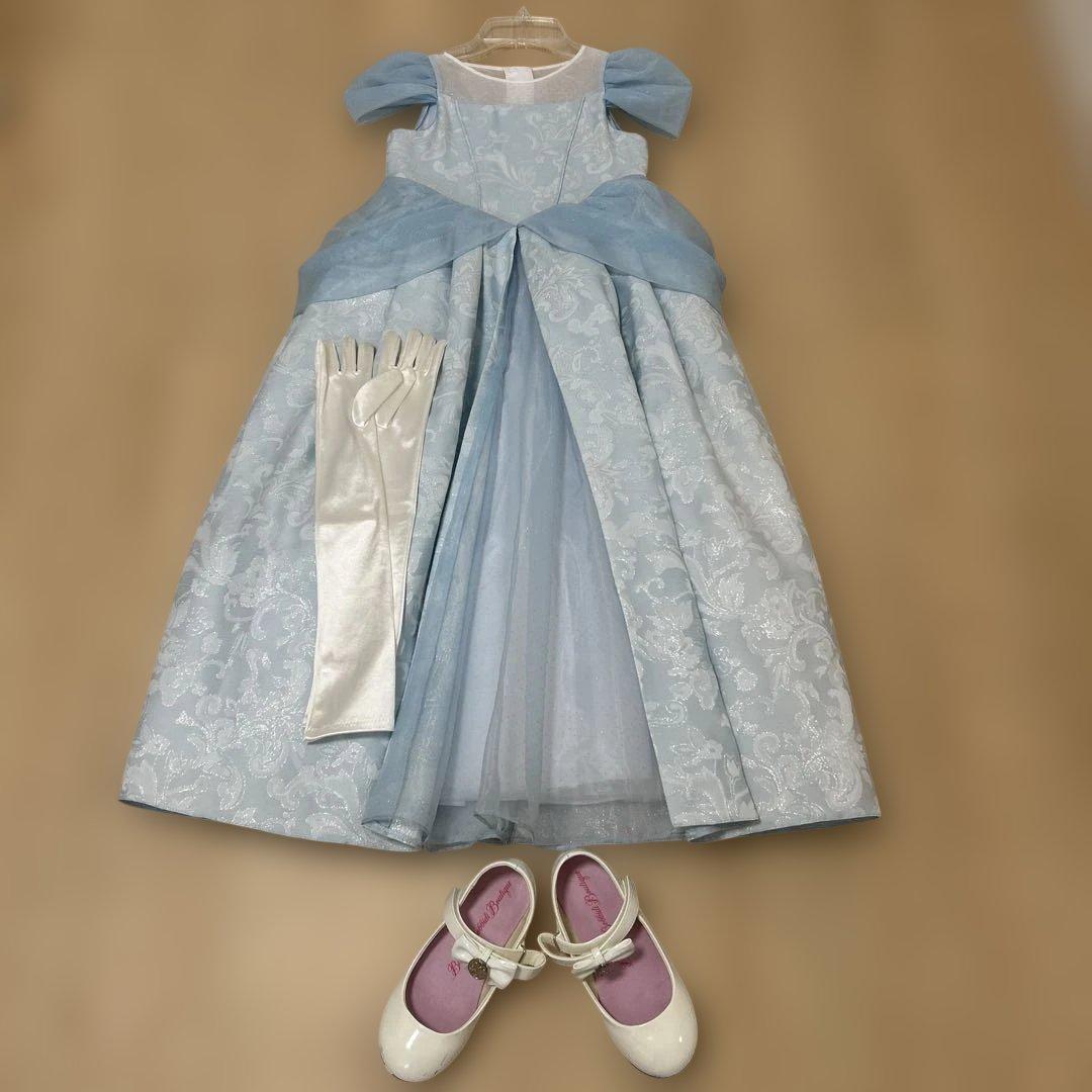水色 フォーマルドレス 手袋 靴付き