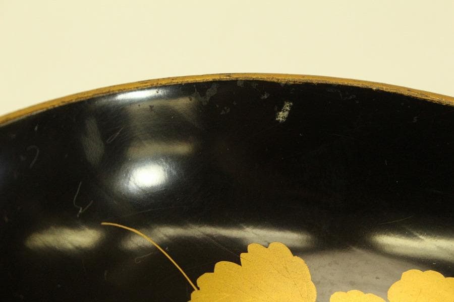 草花蒔絵 図変わり 椀皿 十客(A510)