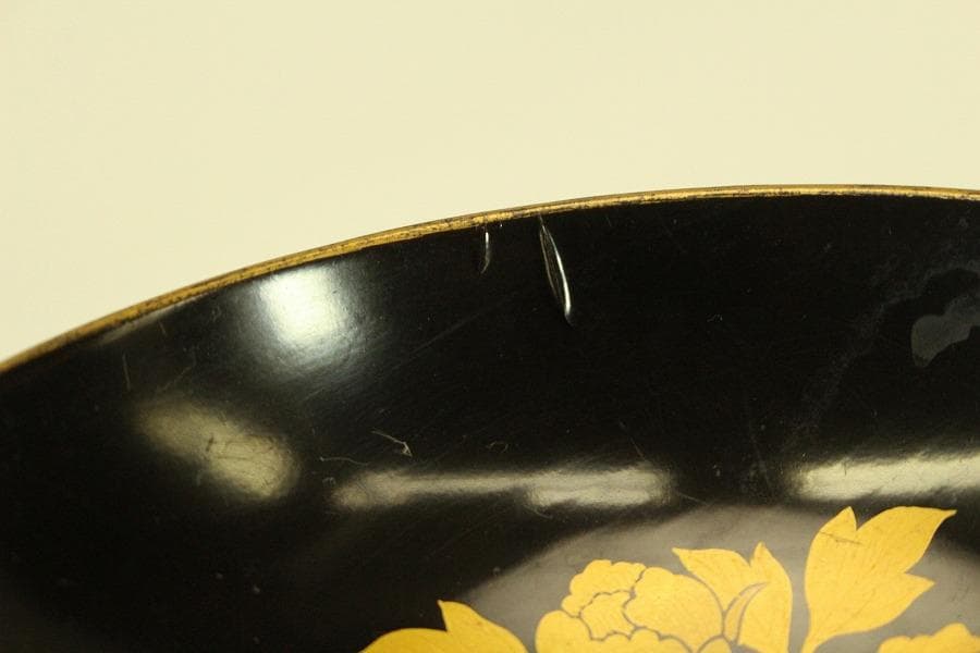 草花蒔絵 図変わり 椀皿 十客(A510)