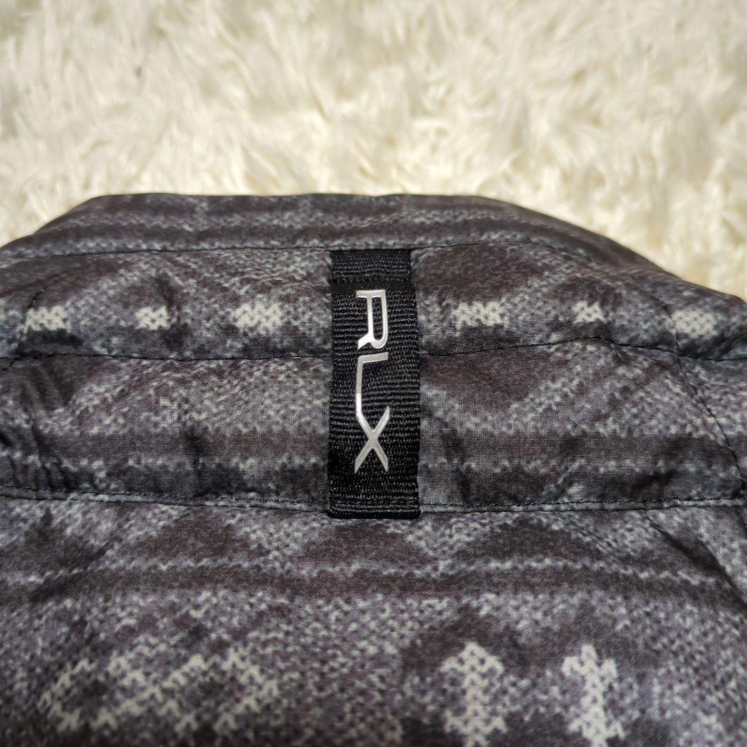 RLX ダウンベスト ゴルフ パッカブル ネイティブ柄 グレー M