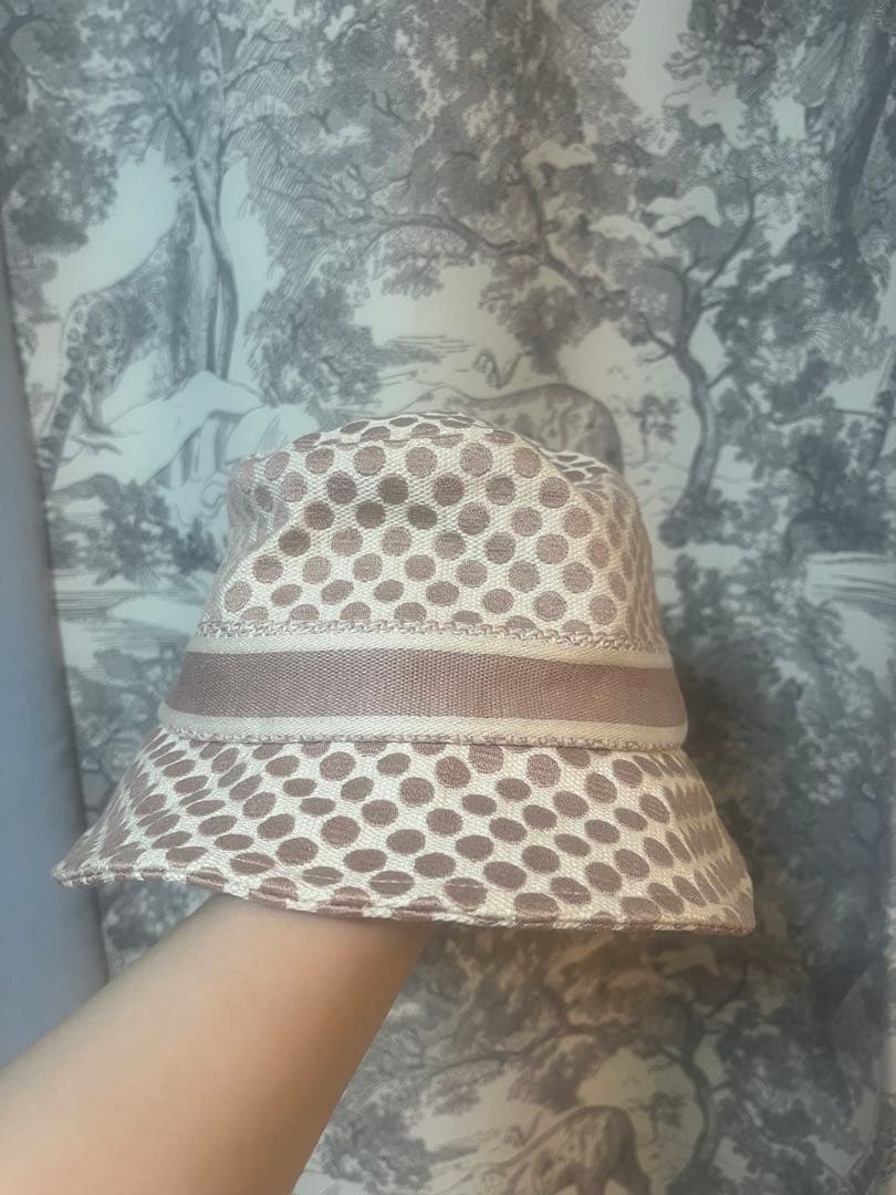 Christian Dior バケットハット ベージュ・ブラウン