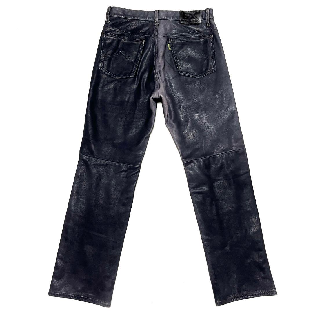 ★クシタニ★EXPLORER JEANS★5058★レザーパンツ★W32★黒★