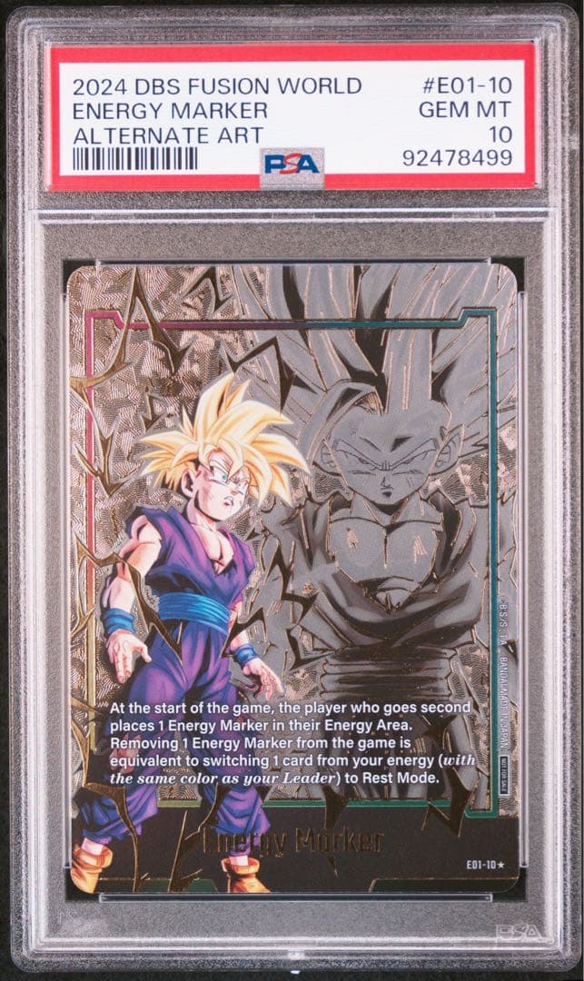 PSA10 孫悟飯 エナジーマーカー01 パラレル E01-10★ エナマ 英語