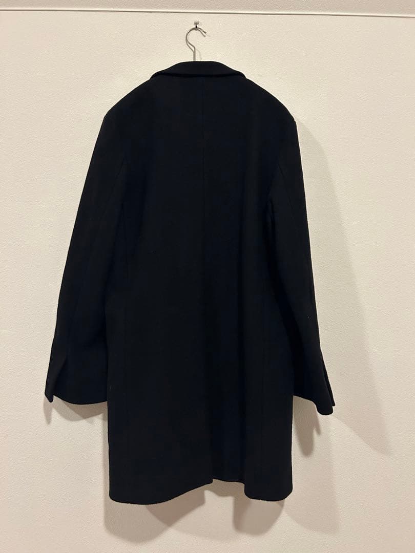 ATON ブラック チェスターコート 02