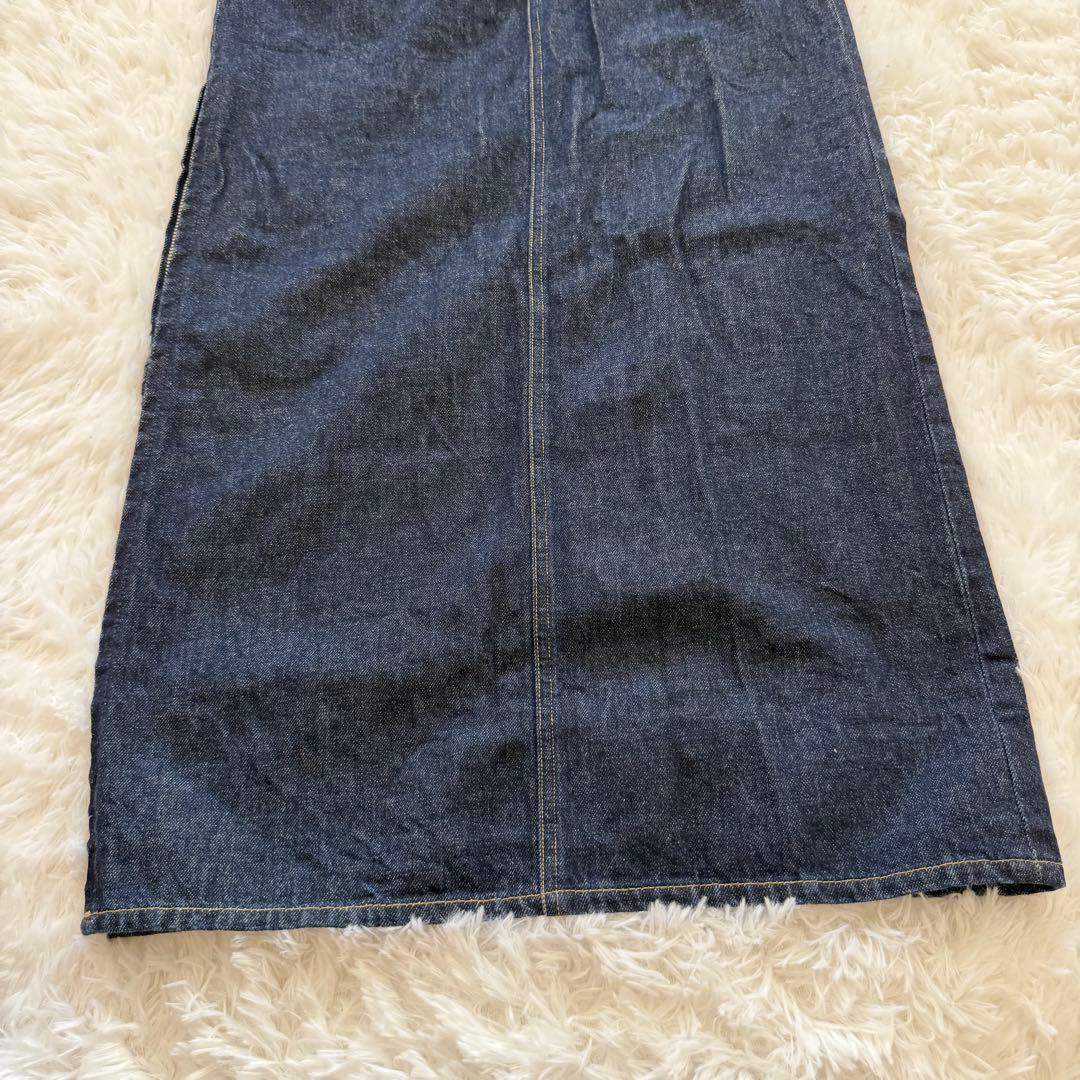 ETRE TOKYO EDWINコラボ　サロペットスカート　デニム　スリット