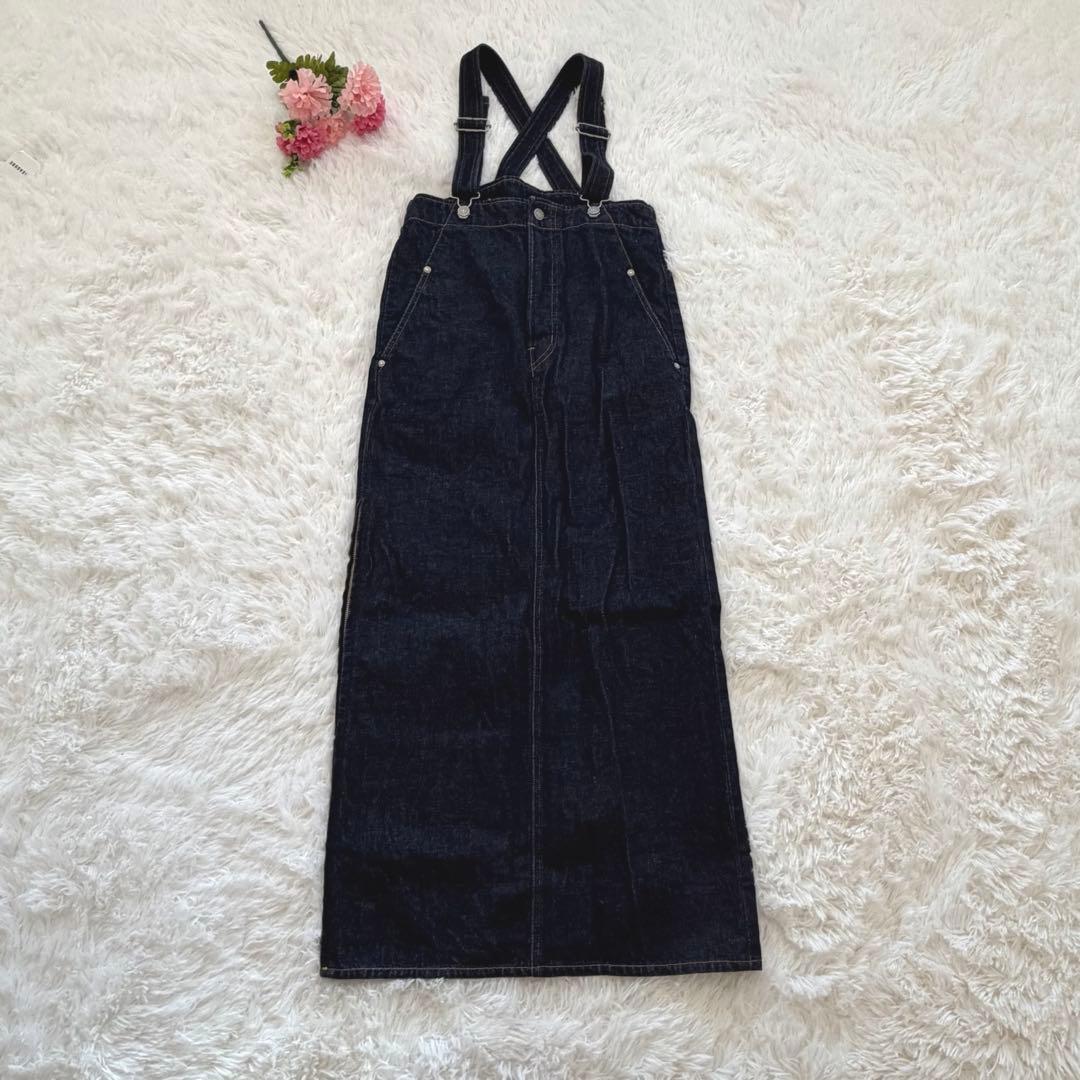 ETRE TOKYO EDWINコラボ　サロペットスカート　デニム　スリット