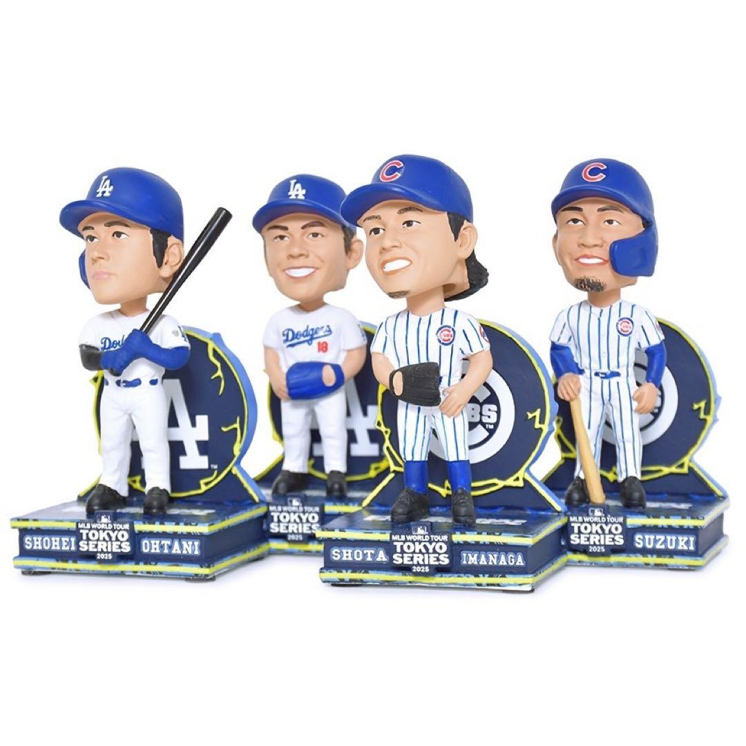 東京シリーズ　ボブルヘッド 大谷翔平　山本由伸　鈴木誠也　今永昇太　ドジャース
