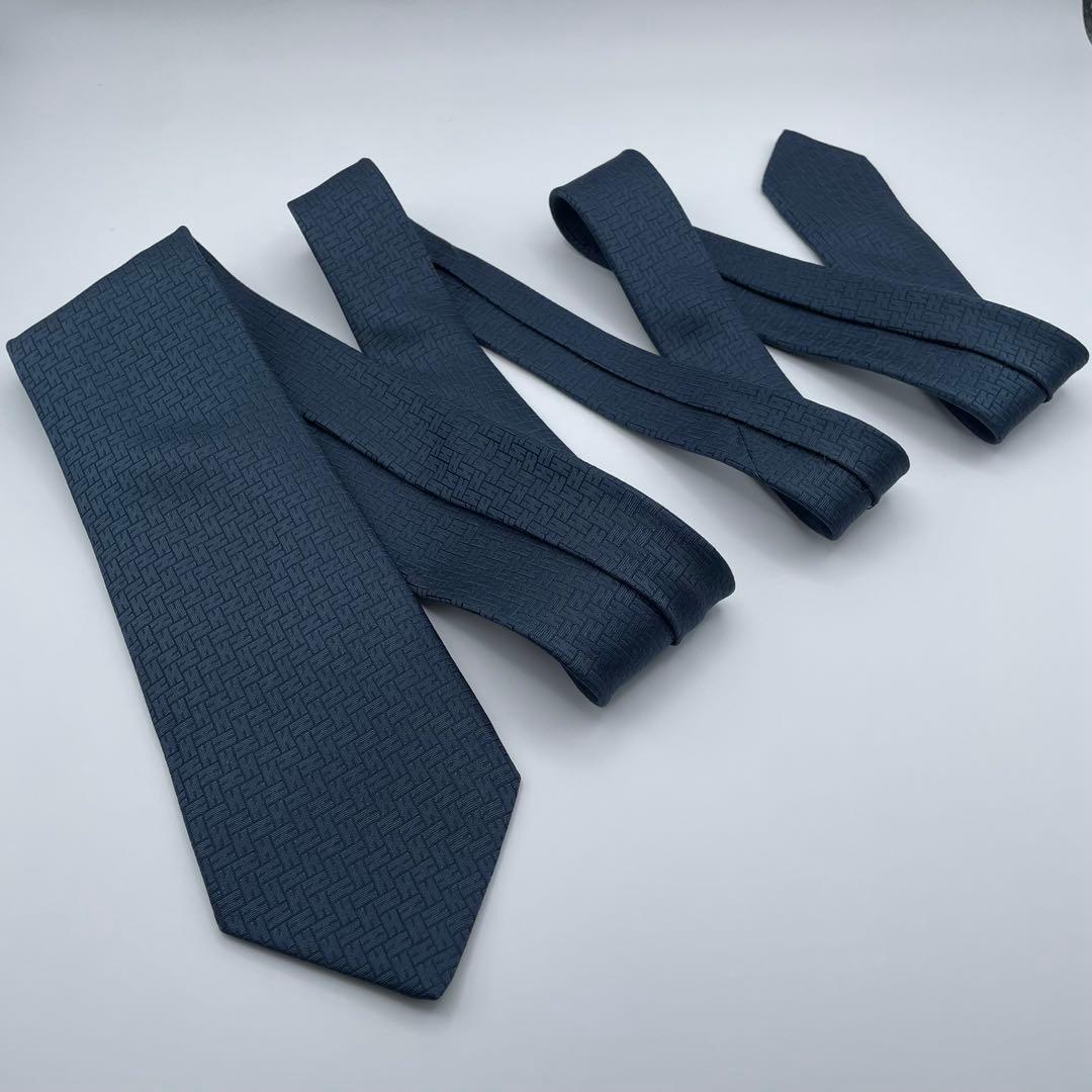 ✨極美品✨HERMES ネクタイ 近年モデル H柄 H織 ファソネ 高級シルク