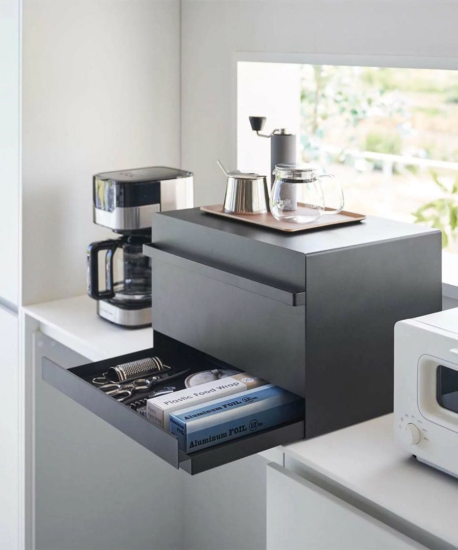 【エリツィン⭐︎ 様】tower ブレッドケース　引き出し付き　ブラック