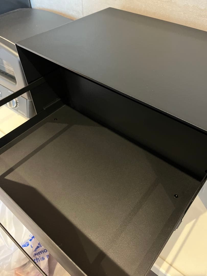 【エリツィン⭐︎ 様】tower ブレッドケース　引き出し付き　ブラック