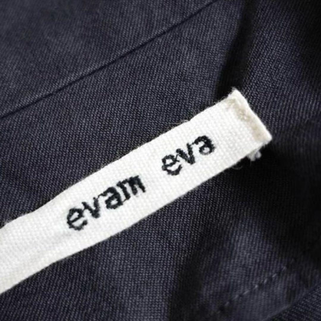 美品　evam eva エヴァムエヴァ コットンペーパーロングジャケット　Ⅰ