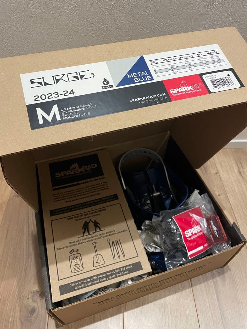 SPARKR&D SURGE l Blue Mサイズ ビンディング