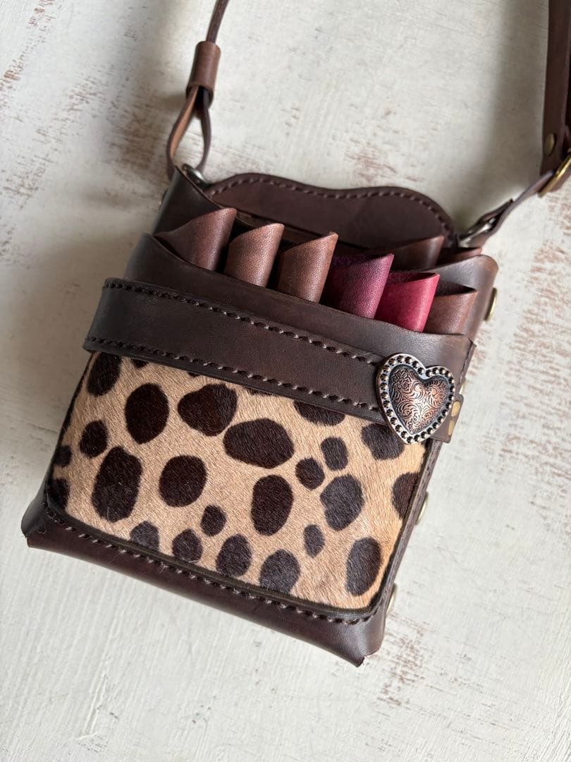 手染めチョコ、ハラコダルメシアンの大容量シザーケース