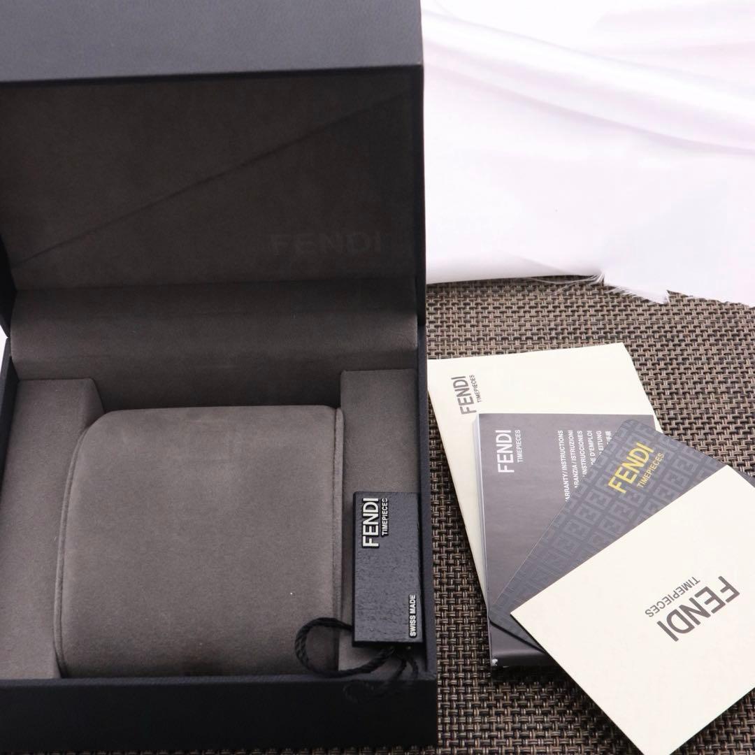 付属品付き【新品電池】FENDI 60500L/動作品 人気モデル クアドロ