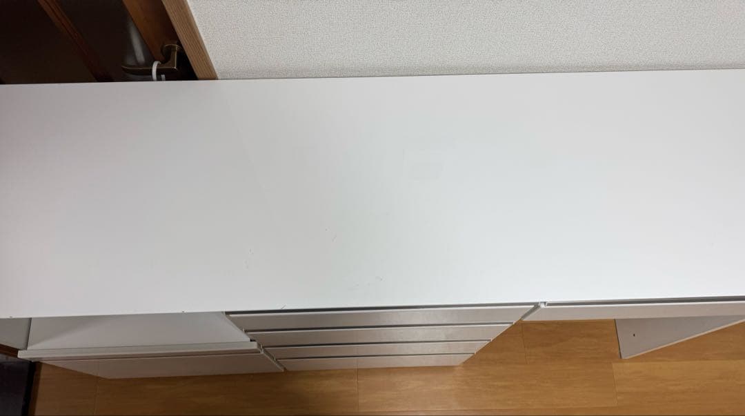 (幅)180cm キッチンボード/チェスト/食器棚/ホワイト