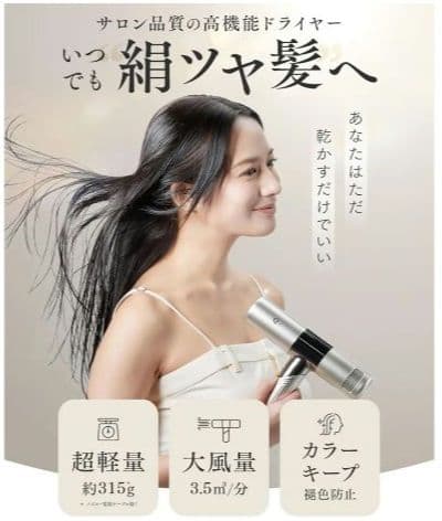 値引中【マイナスイオン 大風量 】Q+ (クオリタス) ドライヤー