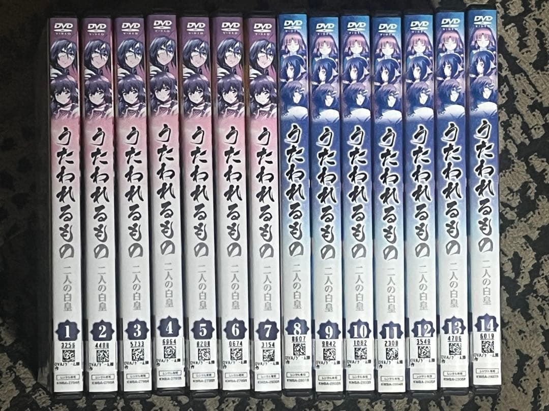 レンタルDVD うたわれるもの 二人の白皇 全14巻セット