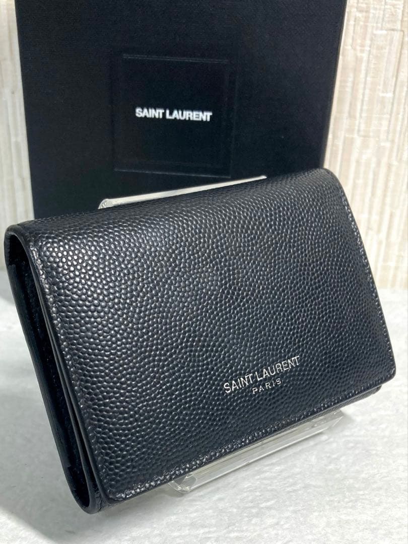 美品 サンローラン レザー 6連キーケース ブラック 黒