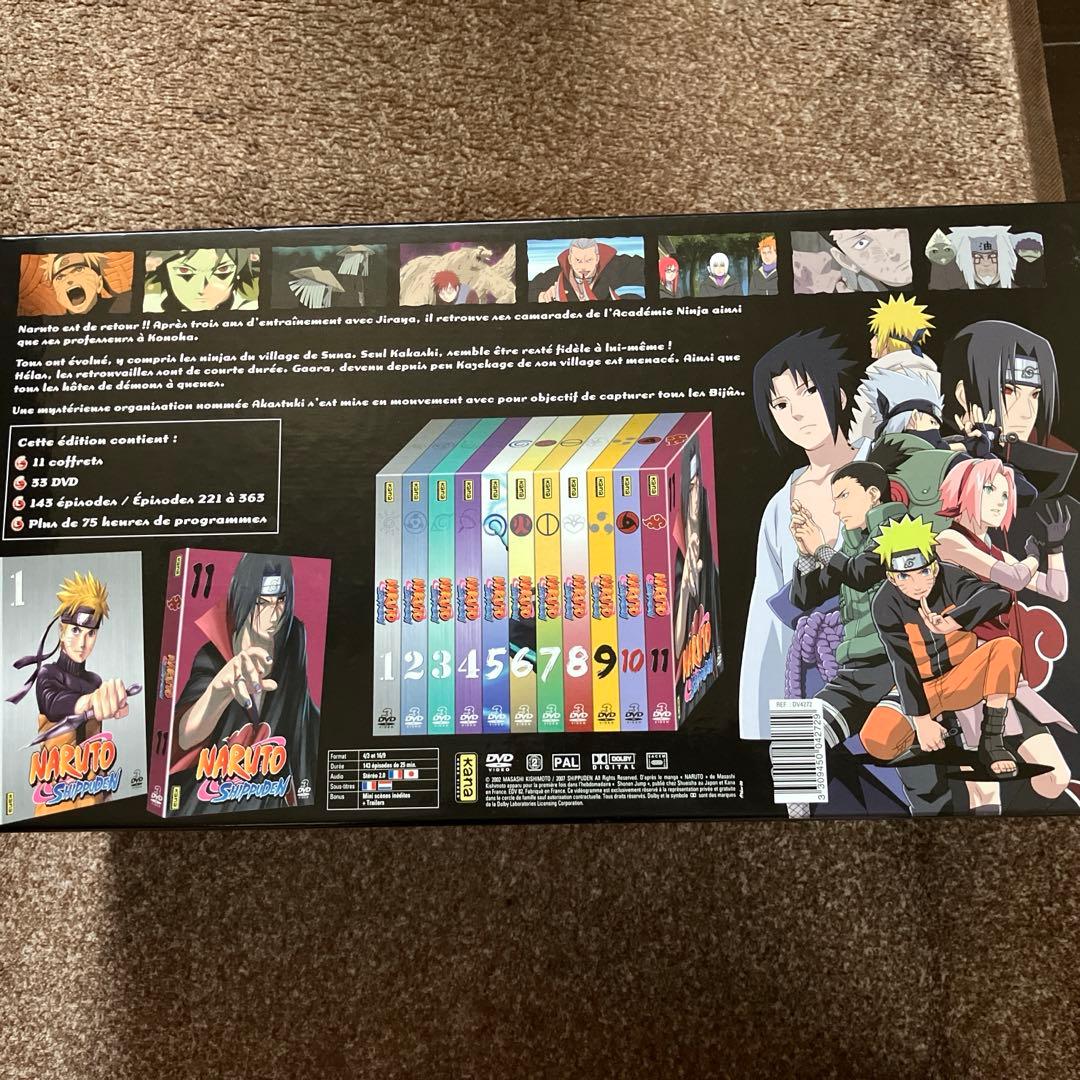 NARUTO SHIPPUDEN DVD ボックスセット 11枚セット逆輸入