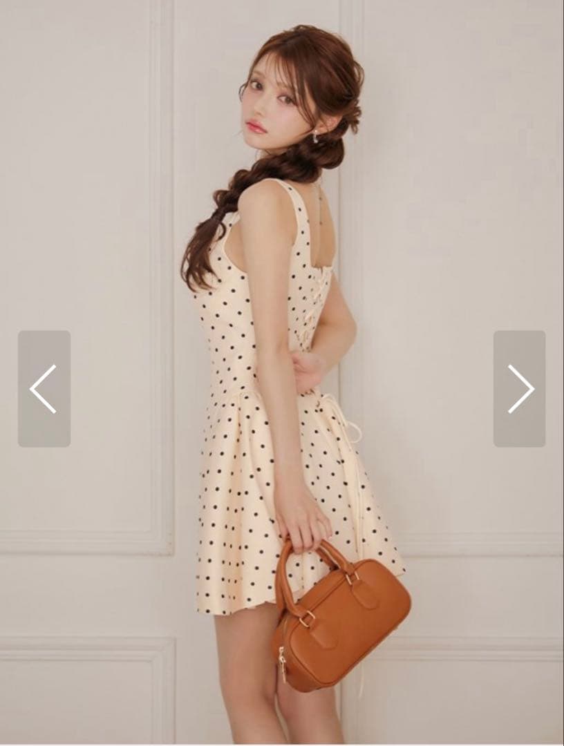 ERUKEI エルケイ　ドット柄ドレス