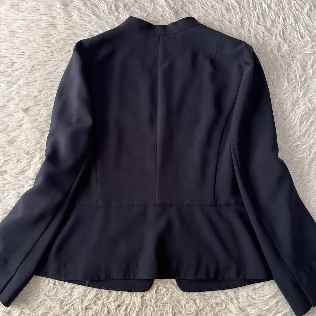 【美品】23区　ノーカラー　セットアップスーツ　希少サイズ