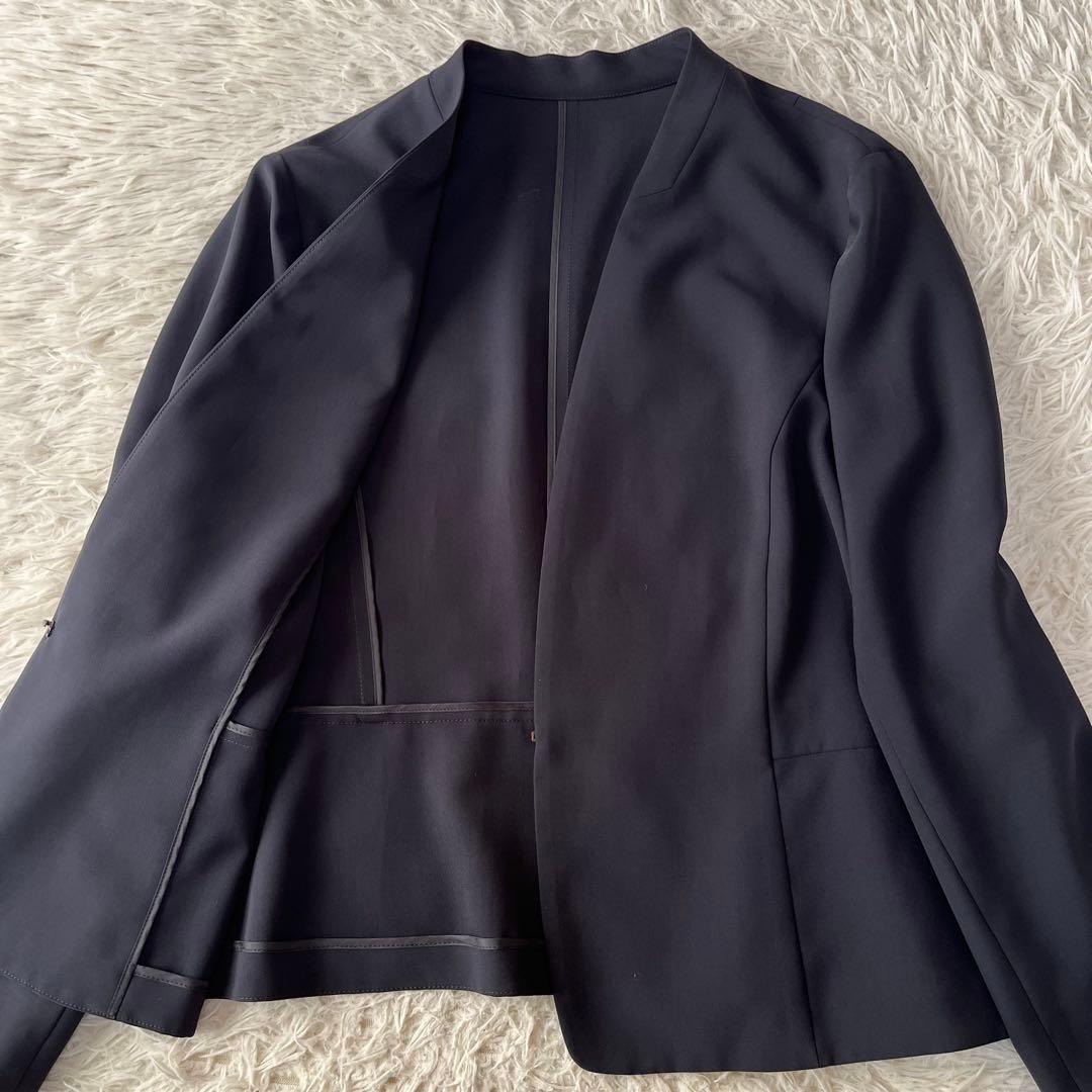 【美品】23区　ノーカラー　セットアップスーツ　希少サイズ