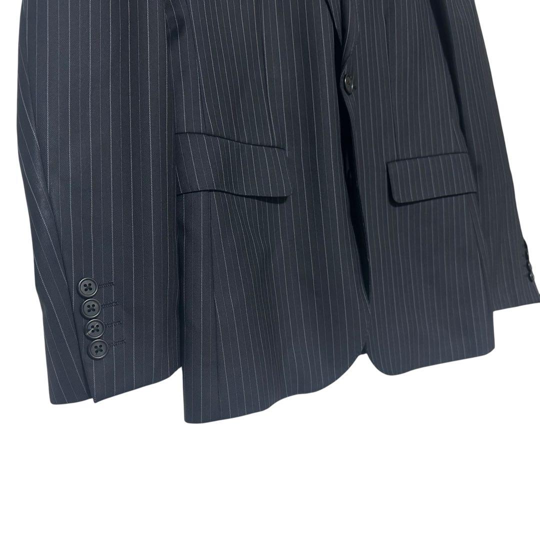 国産美品✨Paul Smith × zenia生地 ストライプ 2ピース紺 M