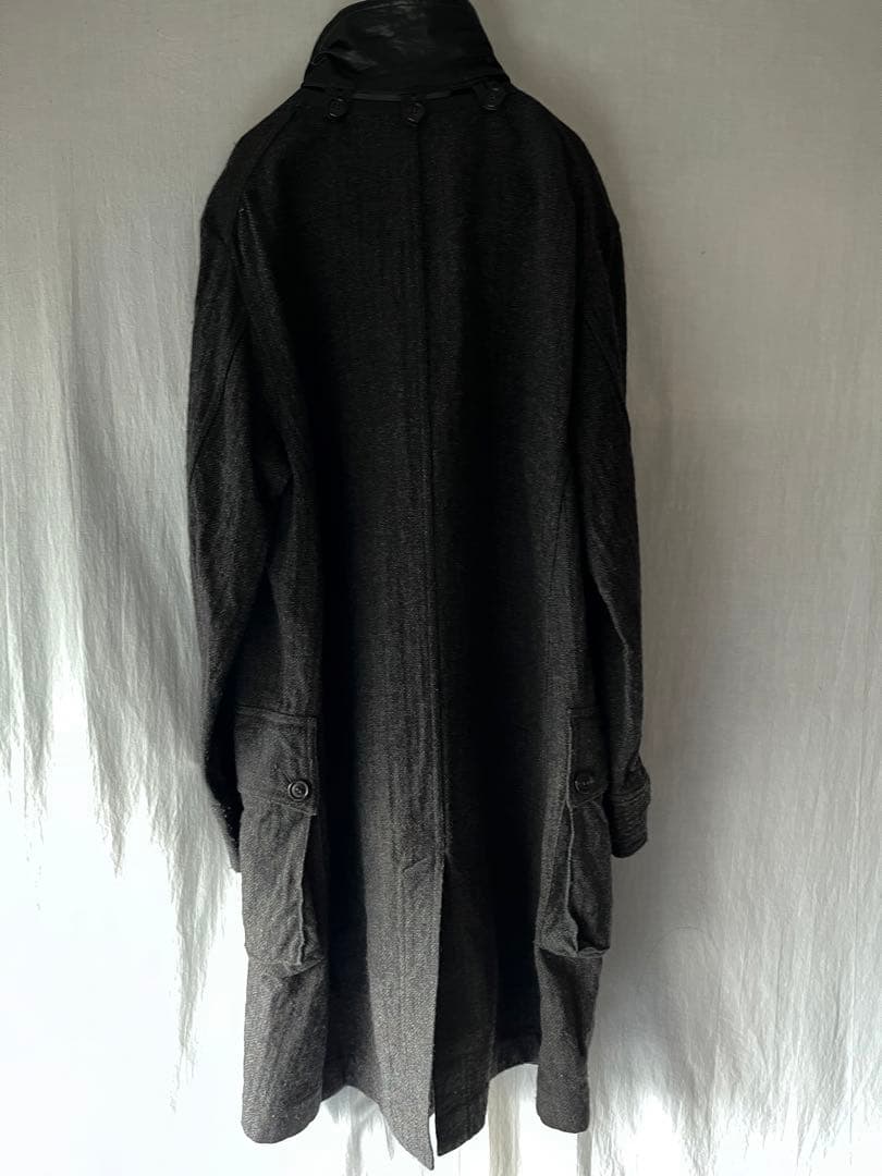 ARTS & SCIENCE ウールコート (本革レザー使い)