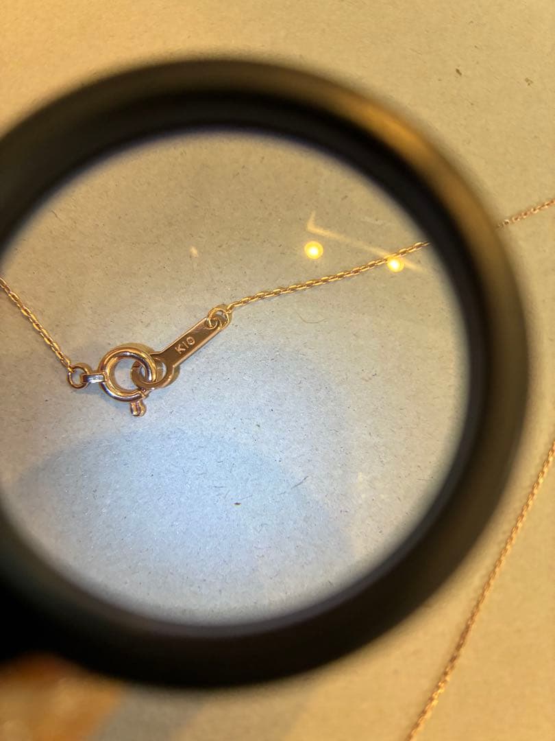 kou☆規約厳守早い者勝ち☆　canal 4℃ K10 ダイヤ付ネックレス