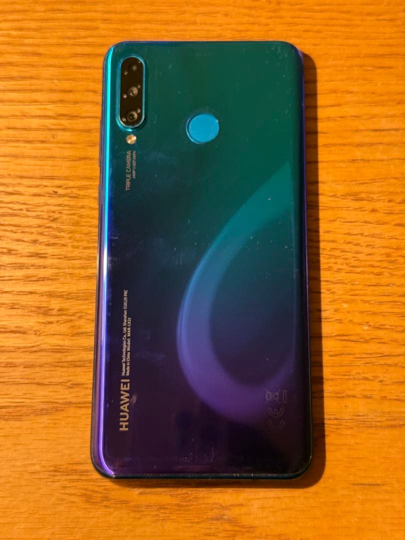 SIMフリー版 HUAWEI P30 lite ピーコックブルー